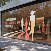 Pantalla LED Transparente de Gran Formato para Escaparates de Tiendas de Moda, Proyectos de Exhibición en Vidrio y Paredes