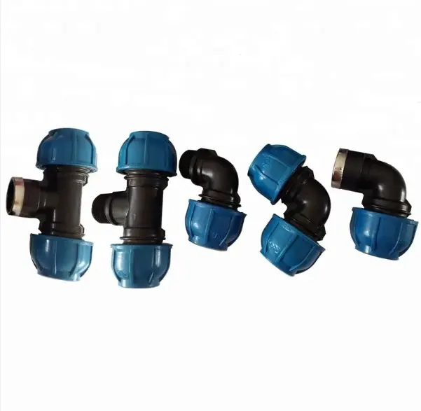 PN10 PN16 PP raccordi a compressione per tubo di irrigazione a pressione PE