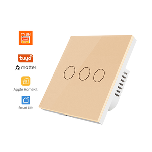 Tysh EU สวิตช์ไฟติดผนังอัจฉริยะ WiFi แบบสัมผัสสวิตช์บ้านอัจฉริยะ Tuya Ai ใช้ได้กับ Google Alexa - Product Image 1