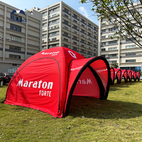 Gonflable Résistant Aux Uv Vélo Marathon Course D'automobiles Événements Sportifs Étanche Portable Gazebo Auvent Tente Gonflable pour L'événement