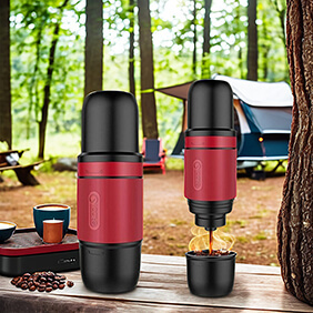 Máquina de café portátil para uso en exteriores, máquina de café manual de 12 voltios, con usb, capuchino, latte Y espresso - Product Image 2