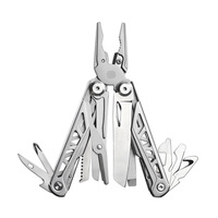 Mini outil multifonctionnel compact pour l'extérieur en acier inoxydable Outils spéciaux légers Pince à outils multiples Couteau de poche