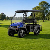 Voiturette de golf électrique tout-terrain 2+2 places, rehaussée, pour resort, chasse, ferme, véhicule utilitaire tout-terrain 4 roues pour l'aventure