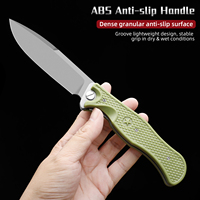 Couteau de poche pliant en acier inoxydable 7CR17 avec manche en plastique pour le camping, la chasse et la survie en extérieur – Vente chaude usine