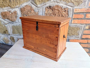 Meubles de salon rustiques boîte faite à la main avec <span class=keywords><strong>tiroir</strong></span> de rangement caché fausse boîte inférieure avec compartiment secret - Product Image 2