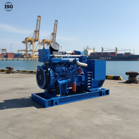Harga Pabrik Weifang Generator Diesel Marine 80KW 90KW 100KW Tiga Fasa 380V 400V ATS Tipe Silent Open Frame Backup