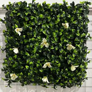 Panel de pared de plantas verdes artificiales resistente a todo clima, fácil de instalar para decoración de interiores y exteriores, hogar y oficina. - Product Image 4