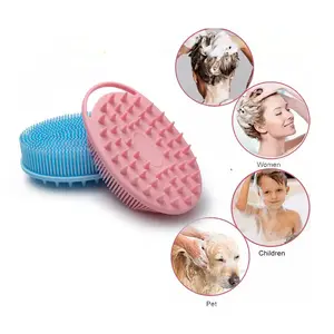 Handheld Cleansing Skin Private Label Bath Brush Gentle Exfoliating And Lather Well Silicone Bath Brush Body