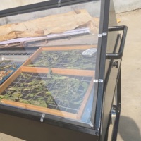 Commerciële multifunctionele zonne-droger voor groenten, fruit en vlees, gegalvaniseerde stalen constructie, 12V energiebesparende machine