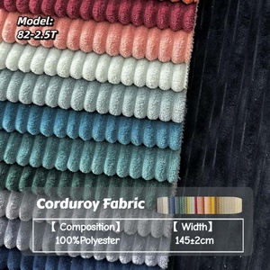 Tissus de canapé en polyester doux de haute qualité 100% polyester, <span class=keywords><strong>tissu</strong></span> en <span class=keywords><strong>velours</strong></span> <span class=keywords><strong>côtelé</strong></span> pour rembourrage de canapé, <span class=keywords><strong>tissu</strong></span> en <span class=keywords><strong>velours</strong></span> pour rembourrage de canapé - Product Image 2