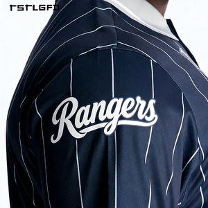 Camisetas Polo de Alta Gama Personalizadas con Rayas Azules, OEM/ODM, de Secado Rápido, con Estampado Gráfico en Poliéster, para Hombre, Estilo Vintage Deportivo - Product Image 3