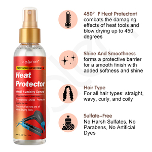 Luxfume Marque Privée Soin Capillaire Réparateur <span class=keywords><strong>Protecteur</strong></span> de <span class=keywords><strong>Chaleur</strong></span> Lissant Anti-Frisottis pour <span class=keywords><strong>Cheveux</strong></span> Abîmés - Product Image 4