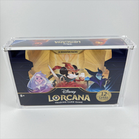 Étui de protection en acrylique transparent haut de gamme, rotatif et détachable, pour boîte de boosters Lorcana