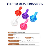 Set Personalizzato di Tazze e Cucchiai Dosatori da Cucina in Plastica, Servizio di Iniezione Plastica
