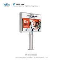 Écran publicitaire LED extérieur en structure métallique, unipôle, pour la ville, commercial, imperméable, panneau d'affichage électronique