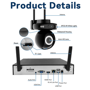 Hot bán trong <span class=keywords><strong>4</strong></span> kênh hệ thống giám sát 5MP <span class=keywords><strong>camera</strong></span> an ninh Kit Home CCTV Hệ thống <span class=keywords><strong>camera</strong></span> - Product Image 4