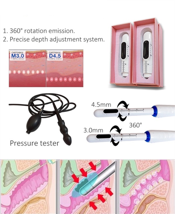 SMAS Lifting 4D Hifus Beauty Machine with 10 Cartridges 4 handles 4D Ultra Lift