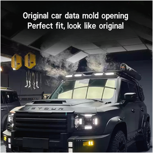 4x4 कार सहायक सहायक उपकरण डिफेंडर शैली चार-दीपक शीर्ष छत लाइट एलईडी छत प्रकाश सुव जेटौर यात्री टी 2 2025 2026 सहायक उपकरण - Product Image 4