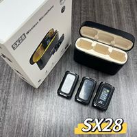 Microphone cravate sans fil professionnel SX28 avec batterie intégrée, USB Type-C, radio 2.4G, réduction de bruit et conception magnétique