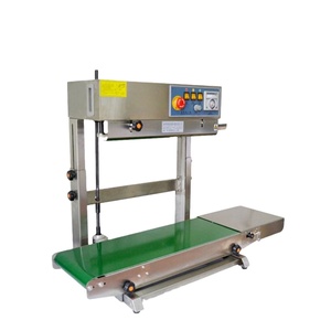 Máquina Selladora de Banda Continua Automática Vertical de Acero Inoxidable para Bolsas de Aluminio con Impresión de Fecha - Product Image 1