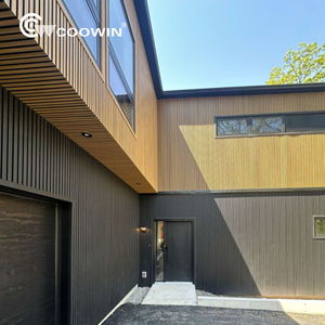 Panneau mural décoratif extérieur en WPC, composite <span class=keywords><strong>bois</strong></span>-plastique, stratifié, imperméable, revêtement mural en WPC - Product Image 2