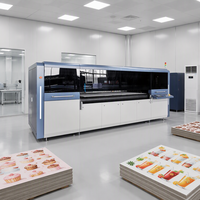 Imprimante jet d'encre automatique multi-passe haute vitesse multicolore pour carton ondulé, boîtes à pizza, papier kraft et carton couché