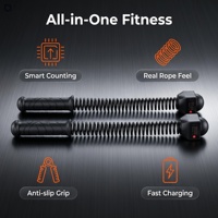 Corde de combat intelligente de 48 cm en gros, 3 modes de compte à rebours, nouveau design breveté, logo et emballage personnalisés pour les salles de sport professionnelles