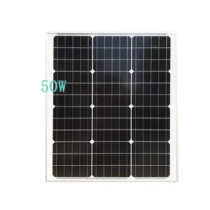 Donghui Năng Lượng Mặt Trời Bảng Điều Khiển Máy Làm Máy 50 W Mono Chất Lượng Cao Và Tỷ Lệ Chuyển Đổi Cao 50 Watt Năng Lượng Mặt Trời Bảng Điều Khiển