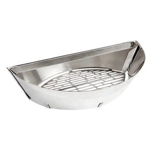 Pinnovo Char-Basket Porte-charbon en acier aluminisé, paniers à charbon pour grillades indirectes, compatibles avec les grils à charbon de bois de grande taille - Product Image 6