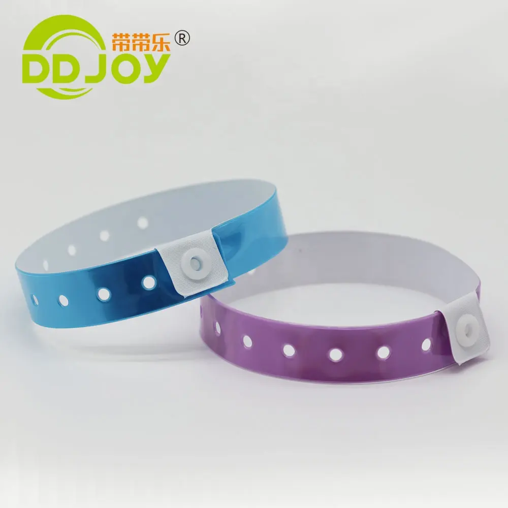 Cheap Custom Waterproof Wristband  Disposable PVC Wristband  One Time Use Printed Wristband