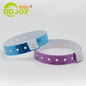 Cheap Custom Waterproof Wristband Disposable PVC Wristband 1 Time Use Printed Wristband