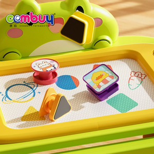 Lavagna per Bambini con Gambe, Giocattolo Educativo con Timbri di <span class=keywords><strong>Animali</strong></span> <span class=keywords><strong>Carini</strong></span>, Cancellabile - Product Image 3