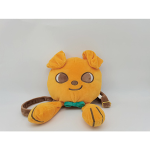 Designer ladies Durable cute Luxe Yellow's young plush shoulder bag with logo - Product Image 4