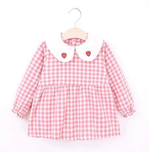 Vente en gros tablier à manches longues dessin pour bébé chemise pour enfants blouse tablier à smocks vêtements pour bébé - Product Image 4