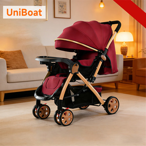 Passeggino Pieghevole di Lusso per Mamme alla Moda, Carrozzina Compatta da Viaggio, Passeggini Leggeri per Bambini, Trasportini per Aereo - Product Image 1