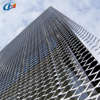 Lámina de Metal Expandido de Aluminio con Orificios de Diamante, Moderna, Duradera y Anticorrosiva, para Fachadas de Edificios