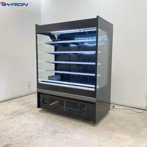 Refrigerador Comercial Independiente con Cortina de <span class=keywords><strong>Aire</strong></span> BYRON, Exhibidor Abierto para Supermercados, Equipo de Refrigeración Ecológico - Product Image 6