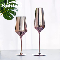 Flûte à Champagne Eudora plaquée cuivre 350ml