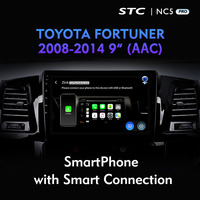 FORTUNER için sıcak satmak 9 inç 1 2008 için 2014 araba IPS ekran araç DVD oynatıcı oyuncu Android araba radyo kablosuz şarj Android GPS ses