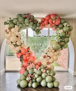 12 pouces rétro couleur vert Olive 100 pièces par sac ballons en Latex anniversaire mariage fête ballons en gros décoration ballons