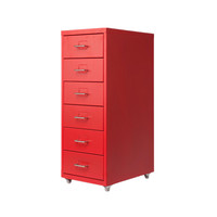 Petit meuble de rangement d'angle en acier coloré pour bureau à domicile, avec plusieurs tiroirs, organiseur de dossiers en métal, armoire à 5/6/8 tiroirs avec roulettes
