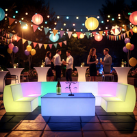 Muebles de Salón para Fiestas y Bodas al Aire Libre, Sofá Puff Lounge y Muebles de Club, Muebles de Salón para Discotecas