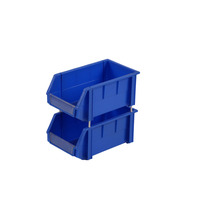 Caisses de rangement en plastique empilables recyclables - Conteneurs durables à forte capacité de charge, écologiques, boîtes de rangement multi-niveaux