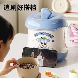 Cute Apple Desktop Trash Can With Lid Small Capacity Creative Dustproof For Home Use - Product Image 4