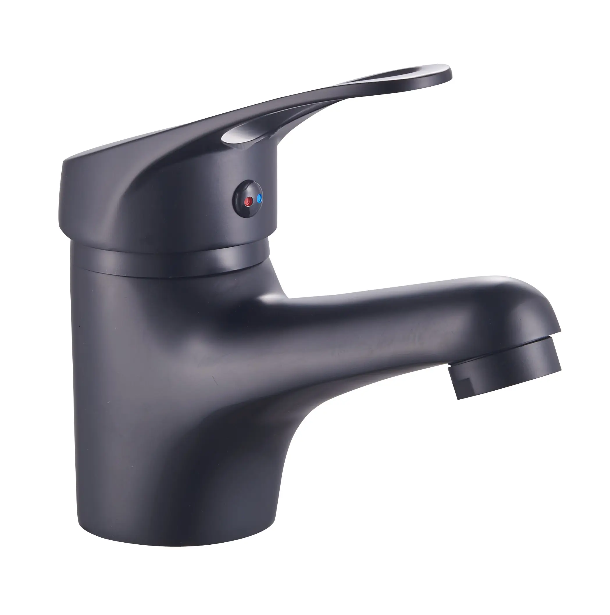 Best Sell Sink Tap Matte Black Modern Single Handle 1 Hole Bathroom Faucet