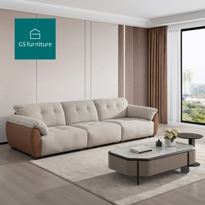 Ensemble de fauteuils modulaires en tissu capitonné de style nordique, minimaliste, avec éponge douce, taille personnalisable, pour salon et chambre à coucher - Product Image 1