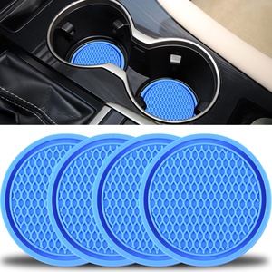 Car Water Cup Pad Holders Non-slip Diamond Rhinestone Rubber <b>Mat</b> for Bottle Holder Coaster Auto Interior Anti-skid Cup Holders - Product Image 4