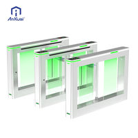 Contrôle d'accès de sécurité de reconnaissance de visage personnalisé d'usine RFID SUS304 tourniquet de porte de barrière d'oscillation d'induction rapide