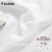 3.2m rideau tissu rouleau transparent et lin matériaux Polyester turc rideau tissu avec transparent au mètre rouleau pour salon