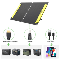SUNSUN Wasserdichtes 100W HPBC ETFE Integrierte Laminierung 26% effizientes tragbares faltbares Solar panel USB/Typ C Ausgang für den Außenbereich